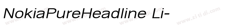 NokiaPureHeadline Li字体转换 NokiaPureHeadline Li字体转换